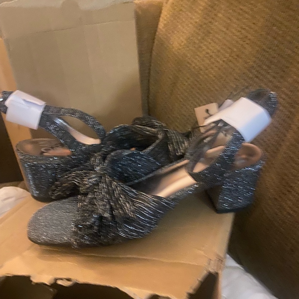 Brand new black with glitter dress shoes